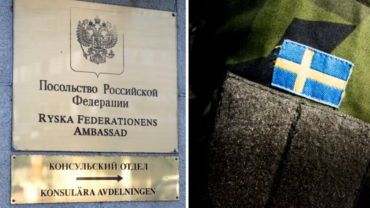 Den ryska ambassaden använder den svenska soldatens död för att varna andra.